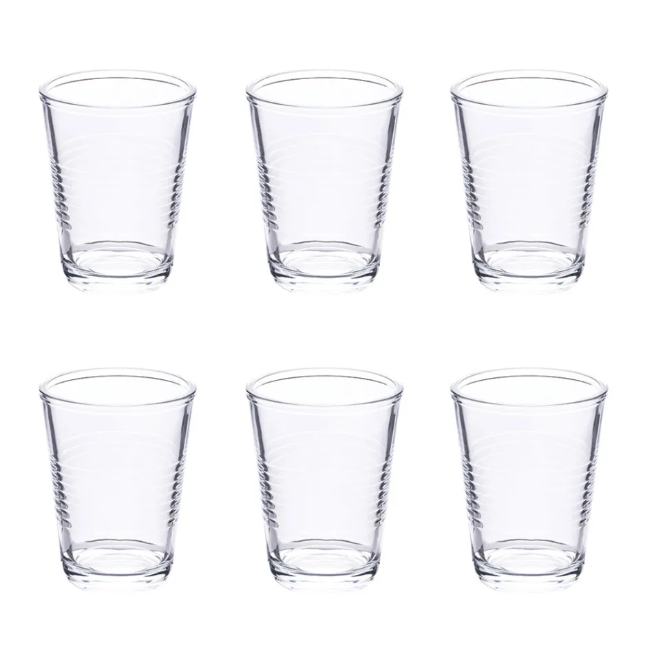 Set med 12 vattenglas 270 ml i Crafted Glass - Cup Viadurini