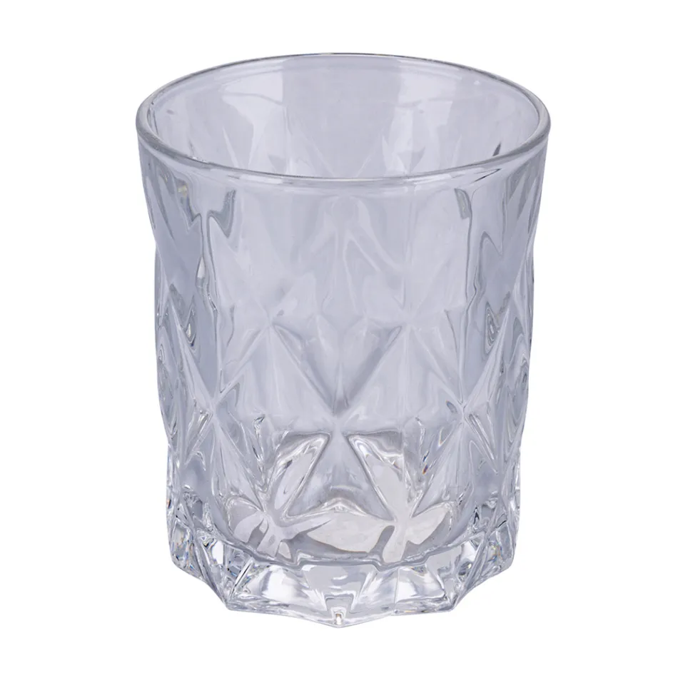 Set med 12 vattenglas 300 ml i Crafted Glass - Cup Viadurini