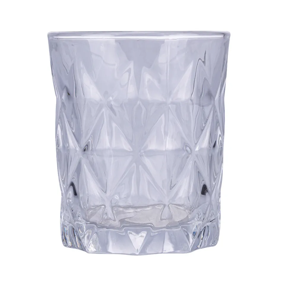 Set med 12 vattenglas 300 ml i Crafted Glass - Cup Viadurini