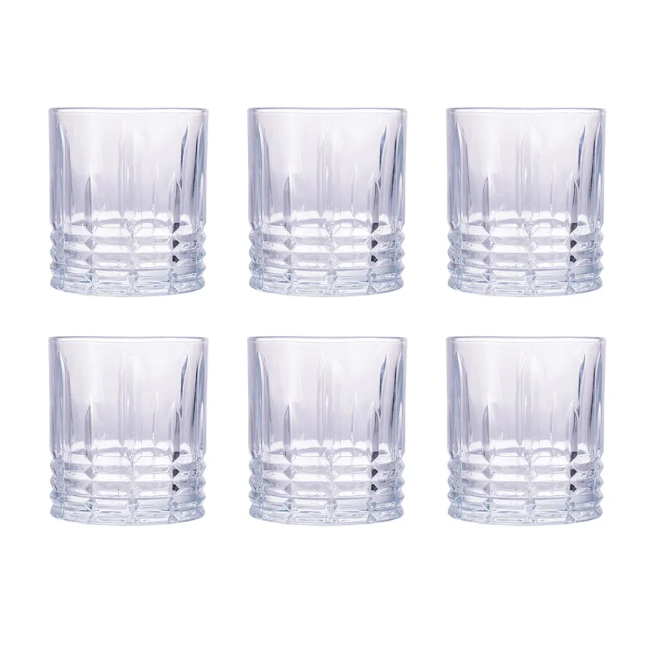 Set med 12 vattenglas 320 ml i Crafted Glass - Cup Viadurini