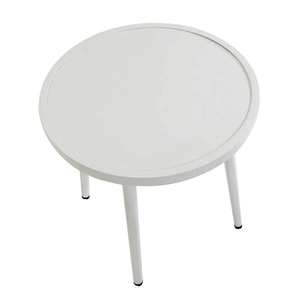 Set om 2 fåtöljer med aluminiumbord i olika utföranden - Souvenir Viadurini