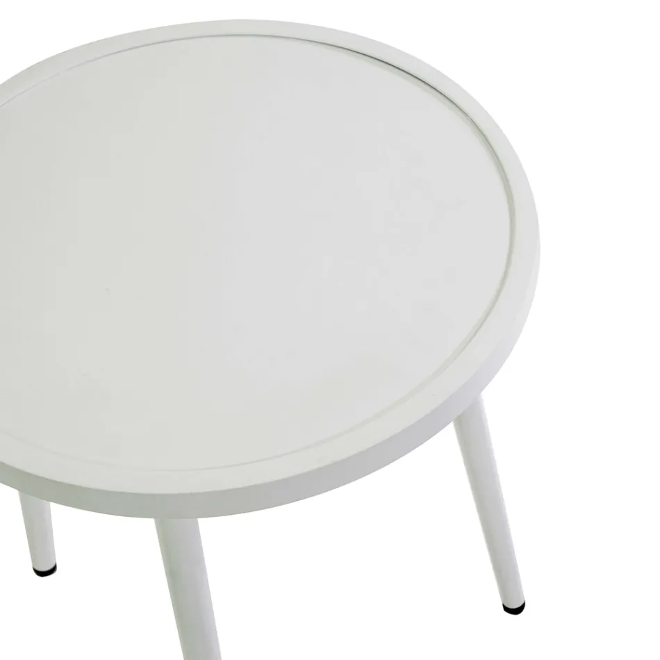 Set om 2 fåtöljer med aluminiumbord i olika utföranden - Souvenir Viadurini