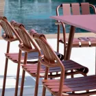 Set med 2 trädgårdsstolar helt i aluminium - Resplendent Viadurini