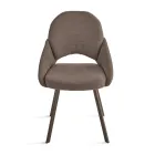 Set med 2 stoppade stolar i färgglatt tyg och metallram - Damian Viadurini