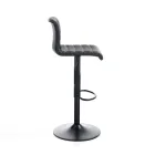 Set med 2 barstolar i syntetiskt läder och stål - Kalium Viadurini