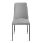 Set med 4 stoppade stolar i färgglatt tyg och stoppad stomme - Luciana Viadurini