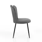 Set med 4 stolar i syntetläder med ålderseffekt - bärnsten Viadurini