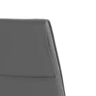 Set med 4 stolar klädda i syntetiskt läder Olika ytbehandlingar - uran Viadurini