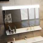 Sätta trä och Fenix ​​moderna badrumsmöbler upphängd i Italien Bari Viadurini