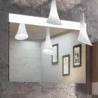 Trä möbler design hängande badrumssats gjord i Italien Cesena Viadurini