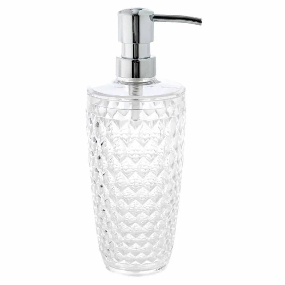 Set för badrumsdispenser + glas + modernt tvålfat Netro Viadurini