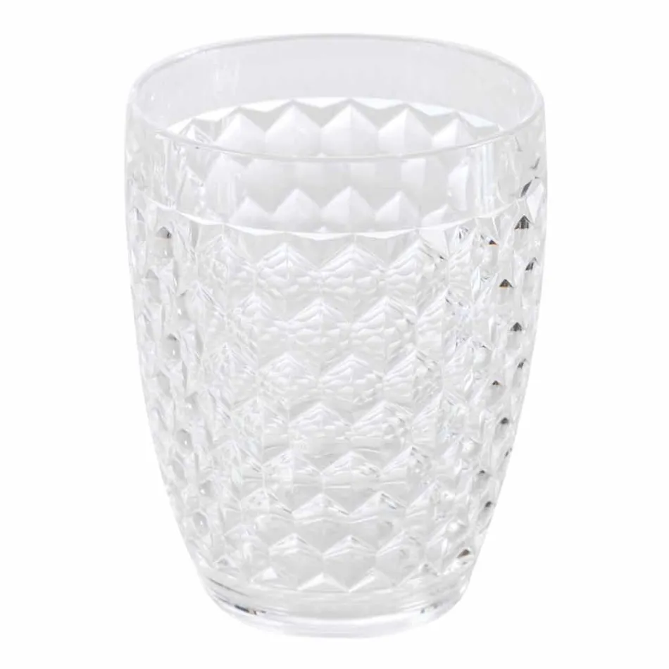 Set för badrumsdispenser + glas + modernt tvålfat Netro Viadurini