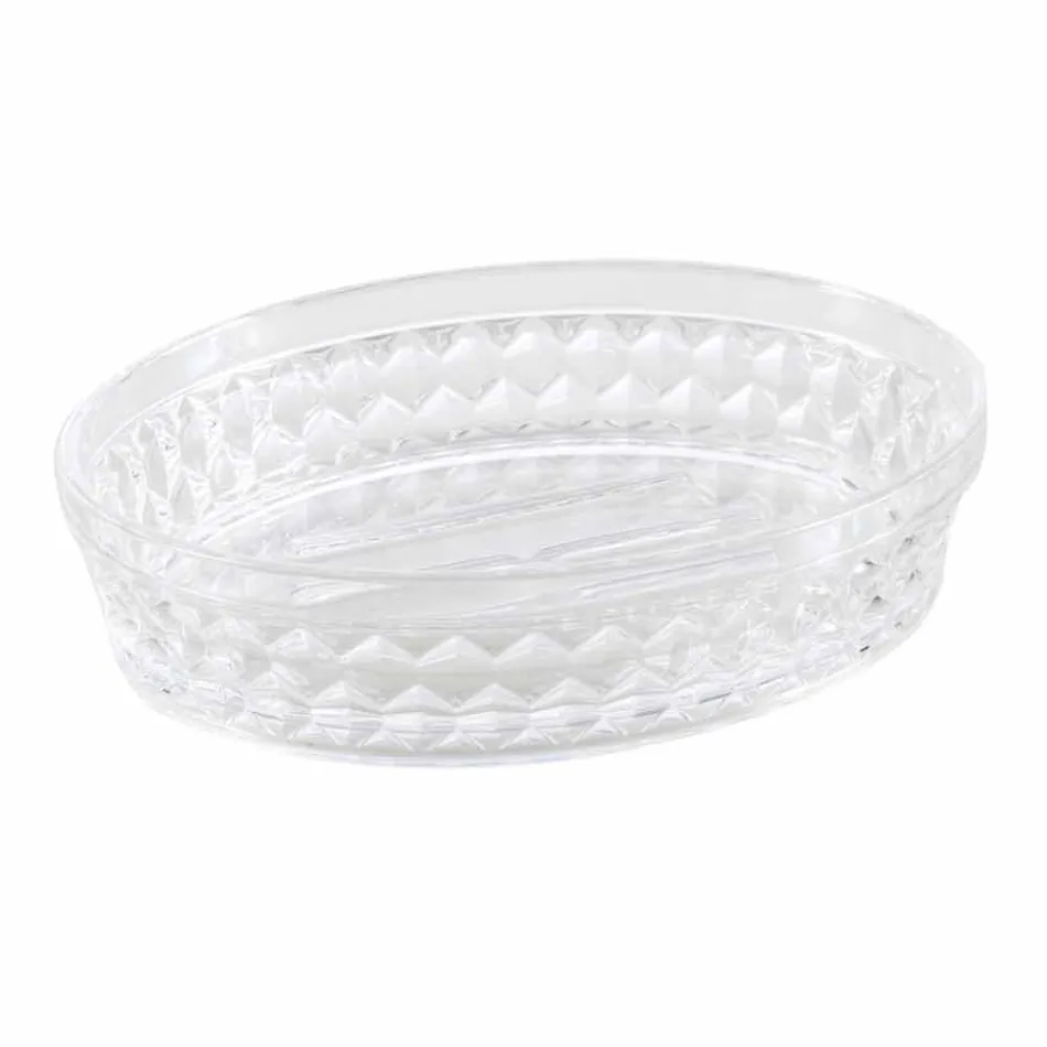 Set för badrumsdispenser + glas + modernt tvålfat Netro Viadurini