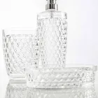 Set för badrumsdispenser + glas + modernt tvålfat Netro Viadurini
