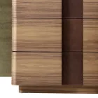 Modernt massivt träbädd Grilli York tillverkat i Italien Viadurini