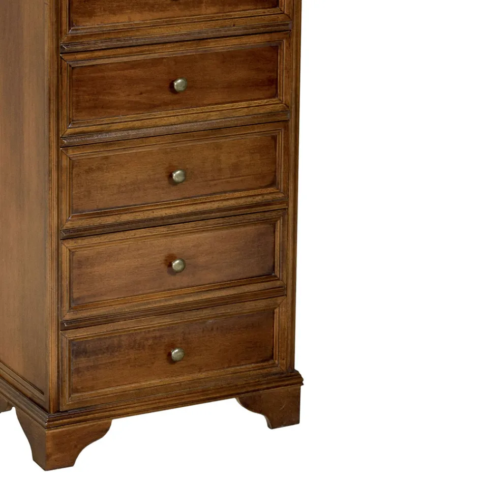 Kommod i massivt trä med olika ytbehandlingar tillverkad i Italien - Nortia Viadurini