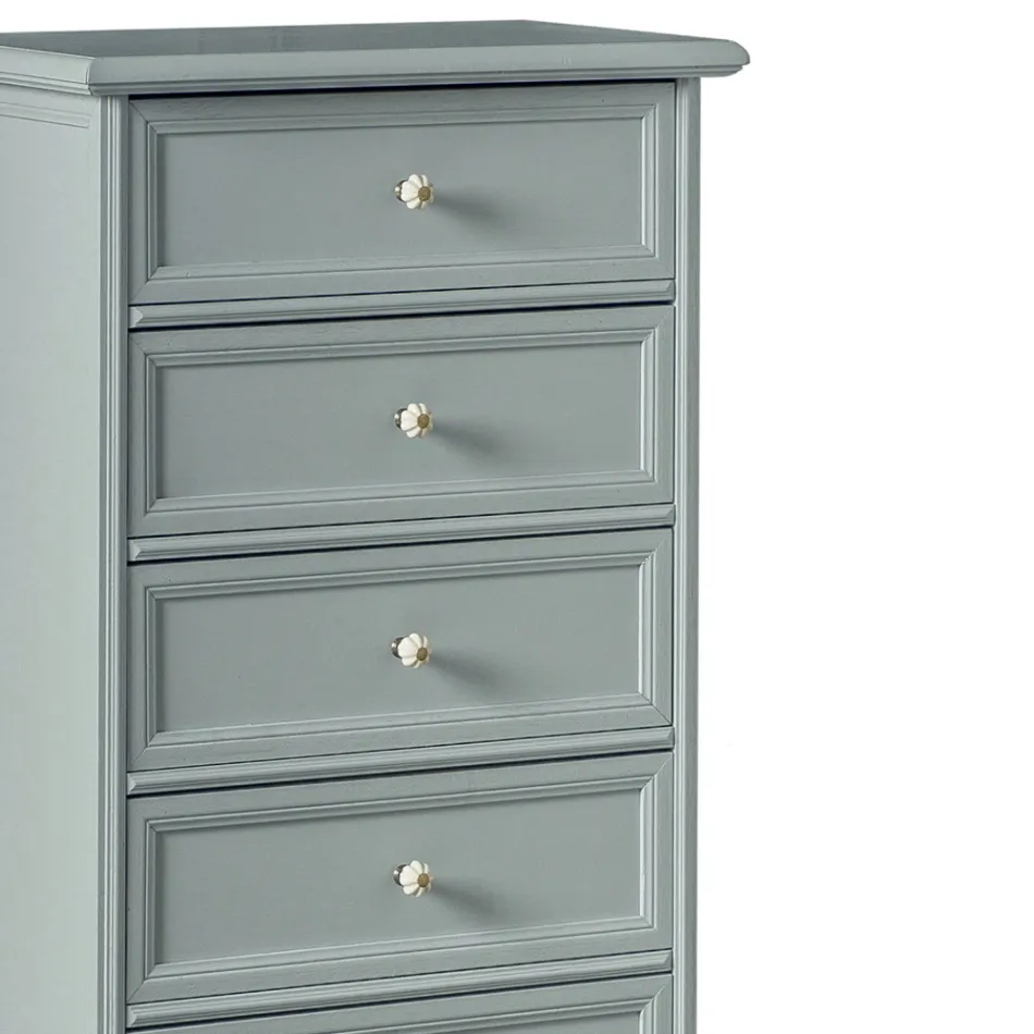 Kommod i massivt trä med olika ytbehandlingar tillverkad i Italien - Nortia Viadurini