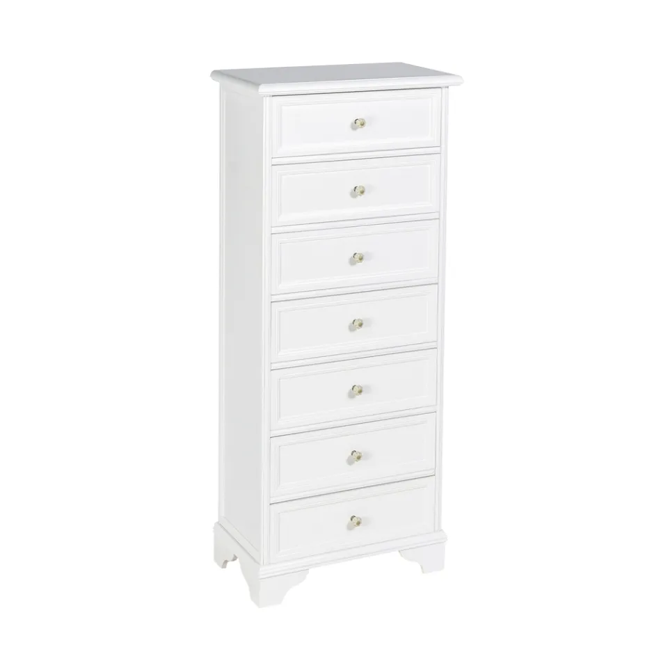 Kommod i massivt trä med olika ytbehandlingar tillverkad i Italien - Nortia Viadurini