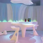 Coloured high stool Slide Koncord modern design gjord i Italien Viadurini