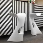 Coloured high stool Slide Koncord modern design gjord i Italien Viadurini