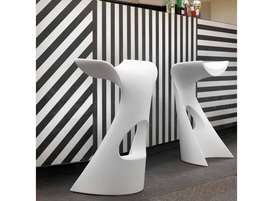Coloured high stool Slide Koncord modern design gjord i Italien Viadurini