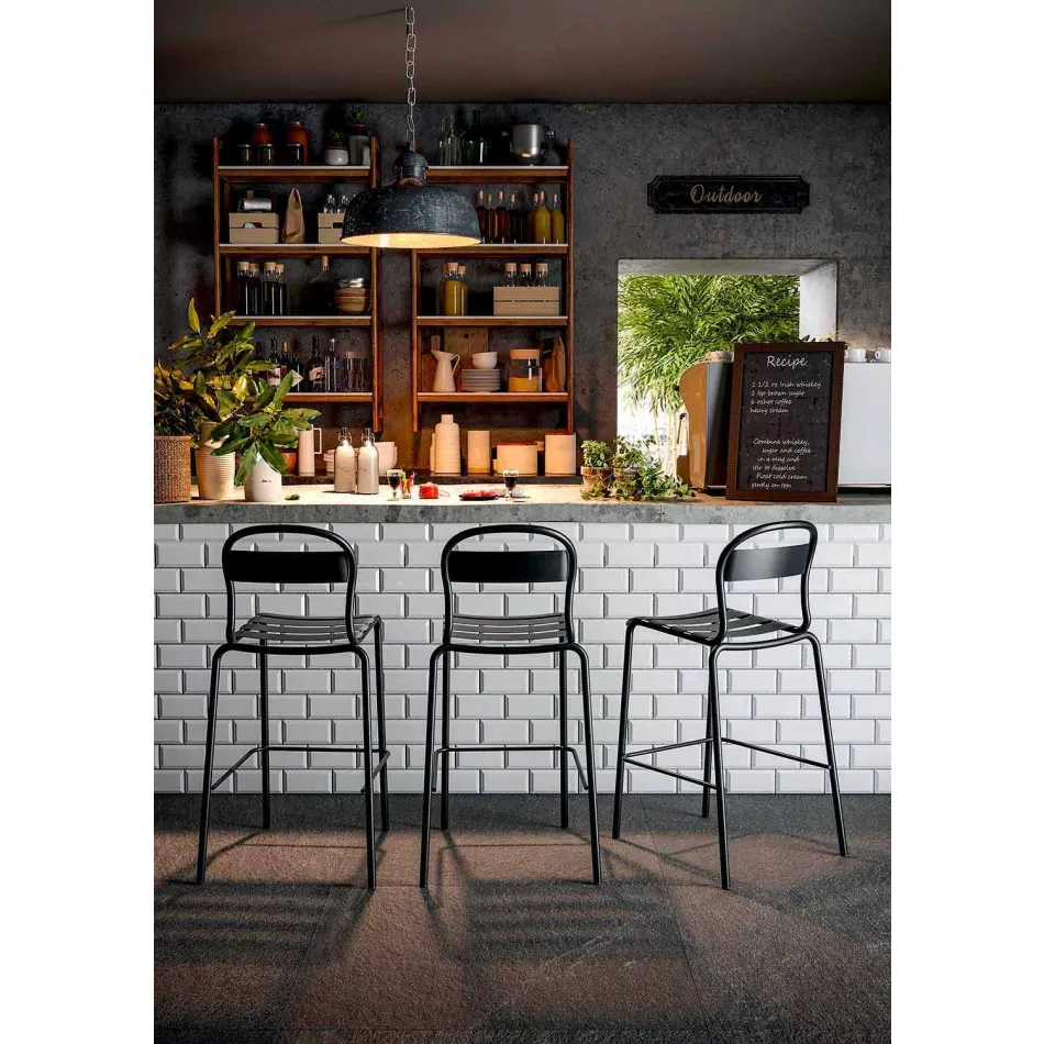 Hög stapelbar utomhuspall tillverkad i Italien, 2 delar - Trixie Viadurini