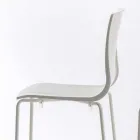 Hög stapelbar pall av polypropen med metallbas, 2 delar - Kiara Viadurini