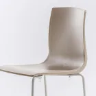 Hög stapelbar pall av polypropen med metallbas, 2 delar - Kiara Viadurini