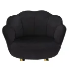 Hög pall i gyllene järn med säte täckt i sammet - Annina Viadurini