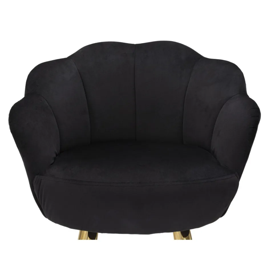 Hög pall i gyllene järn med säte täckt i sammet - Annina Viadurini