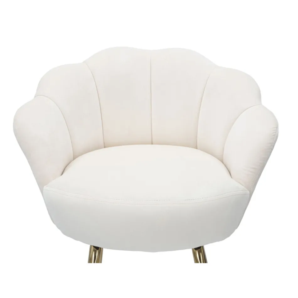 Hög pall i gyllene järn med säte täckt i sammet - Annina Viadurini