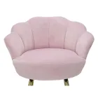 Hög pall i gyllene järn med säte täckt i sammet - Annina Viadurini