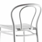 Pall av hög polypropen med fotstöd, 4 delar - Gaya Viadurini