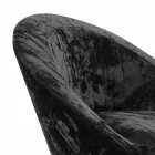 Hög pall i sammet och stål med justerbar lyft tillverkad i Italien - Bilbao Viadurini