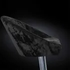 Hög pall i sammet och stål med justerbar lyft tillverkad i Italien - Bilbao Viadurini