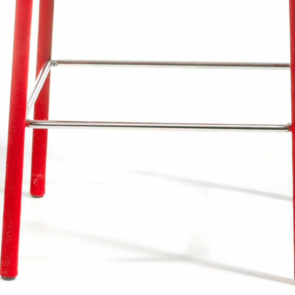 Modern design barstol Amos, handgjord i Italien Viadurini