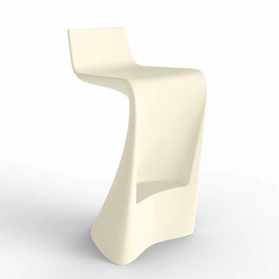 Wing Vondom modern design barstol i polyeten Viadurini