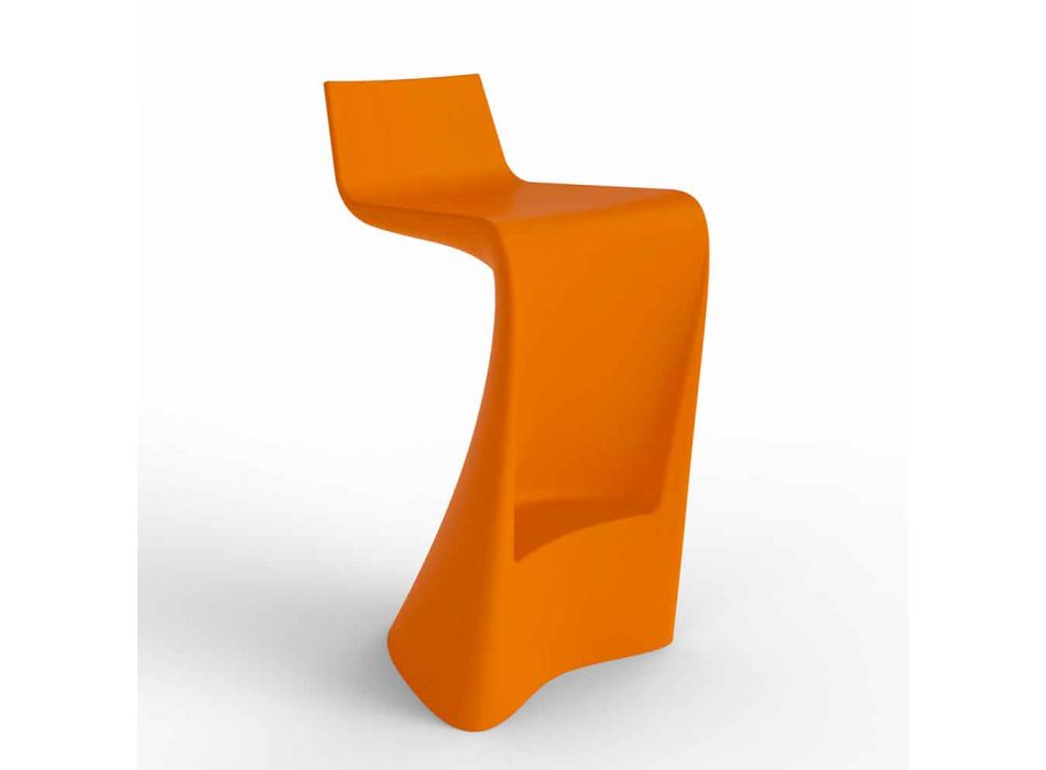Wing Vondom modern design barstol i polyeten Viadurini