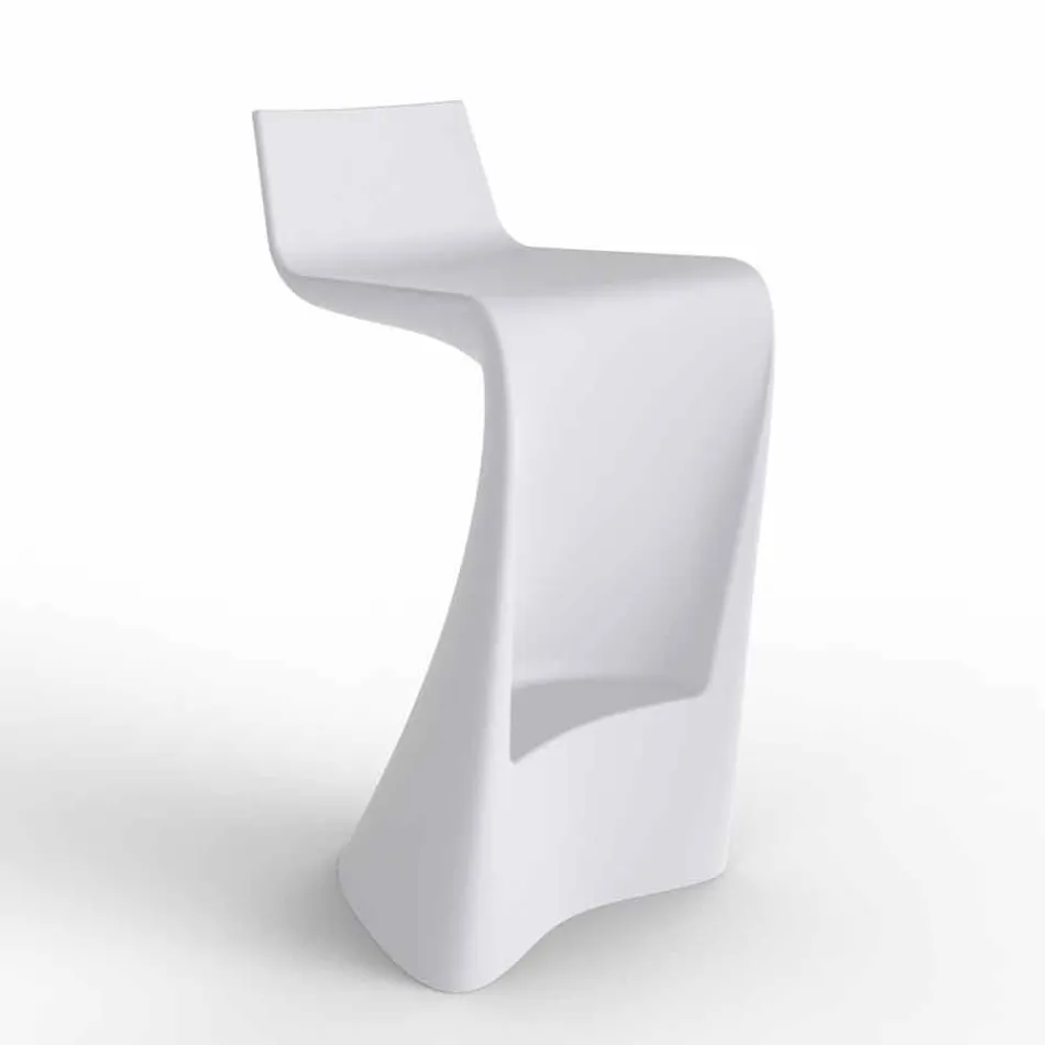 Wing Vondom modern design barstol i polyeten Viadurini