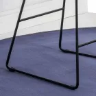 Släde baspall, lädereffekt lädersäte - Ovid Viadurini