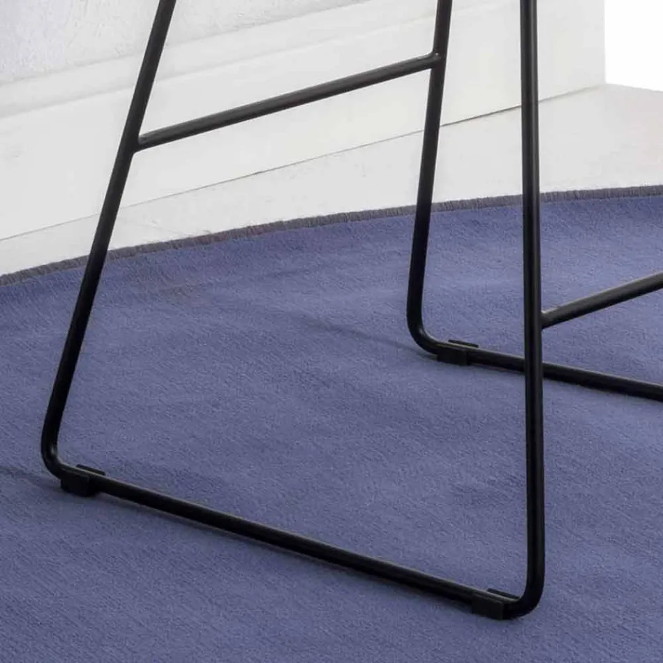 Släde baspall, lädereffekt lädersäte - Ovid Viadurini