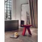 Låg utomhuspolypropylenpall Tillverkad i Italien - Prue Viadurini