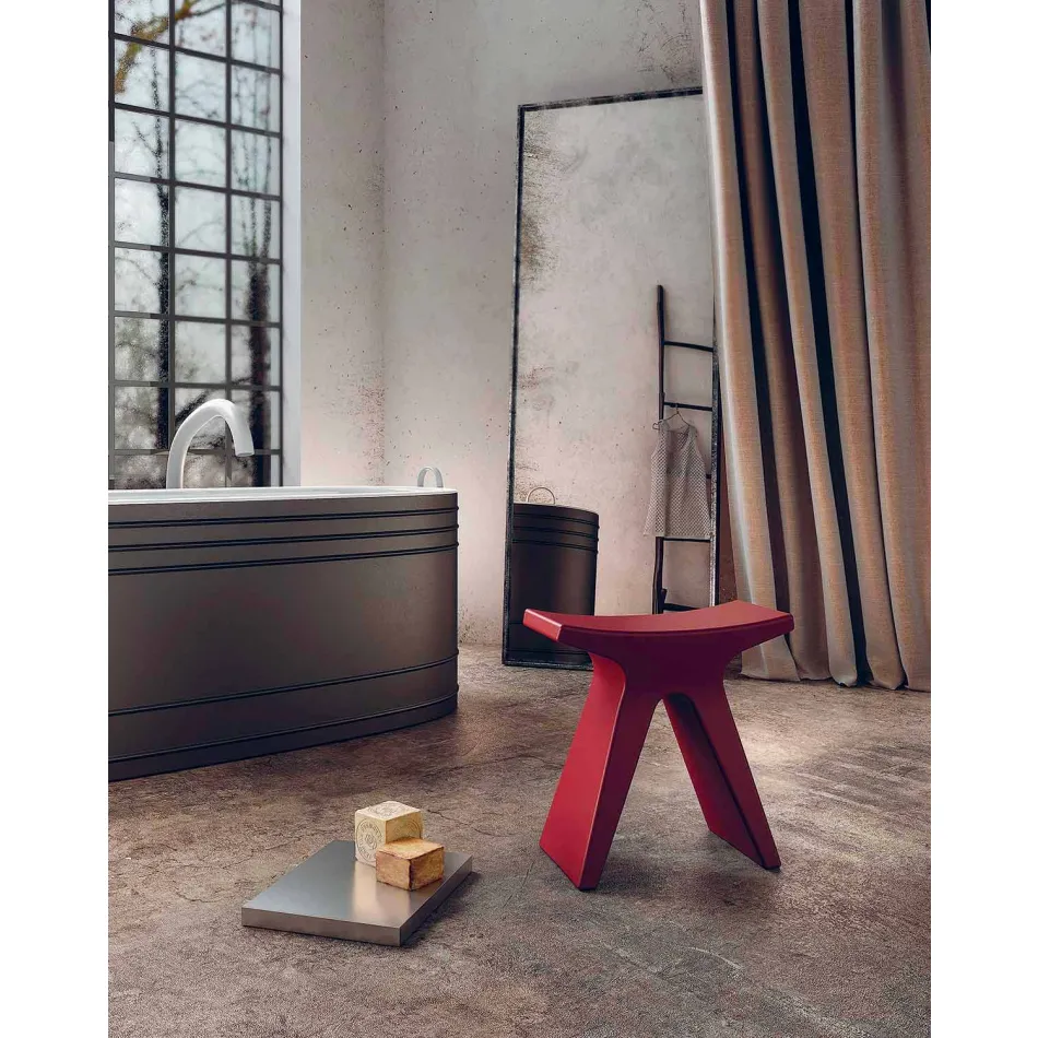 Låg utomhuspolypropylenpall Tillverkad i Italien - Prue Viadurini