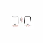 Låg pall i utomhusmålat aluminium tillverkat i Italien - Sondra Viadurini