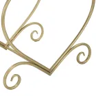 Låg järnpall Guldfinish med tygsäte - Dimentico Viadurini