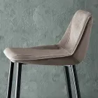 Pall med metallben och sits i monocoque tyg Tillverkad i Italien - Hinata Viadurini