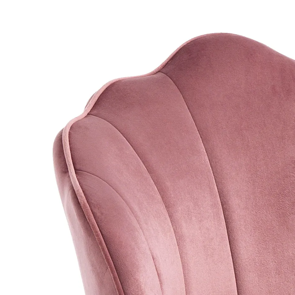 Pall med vadderad sits täckt av tyg - silikon Viadurini