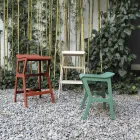 Pall med massiv bokträstruktur Tillverkad i Italien - Regensburg Viadurini