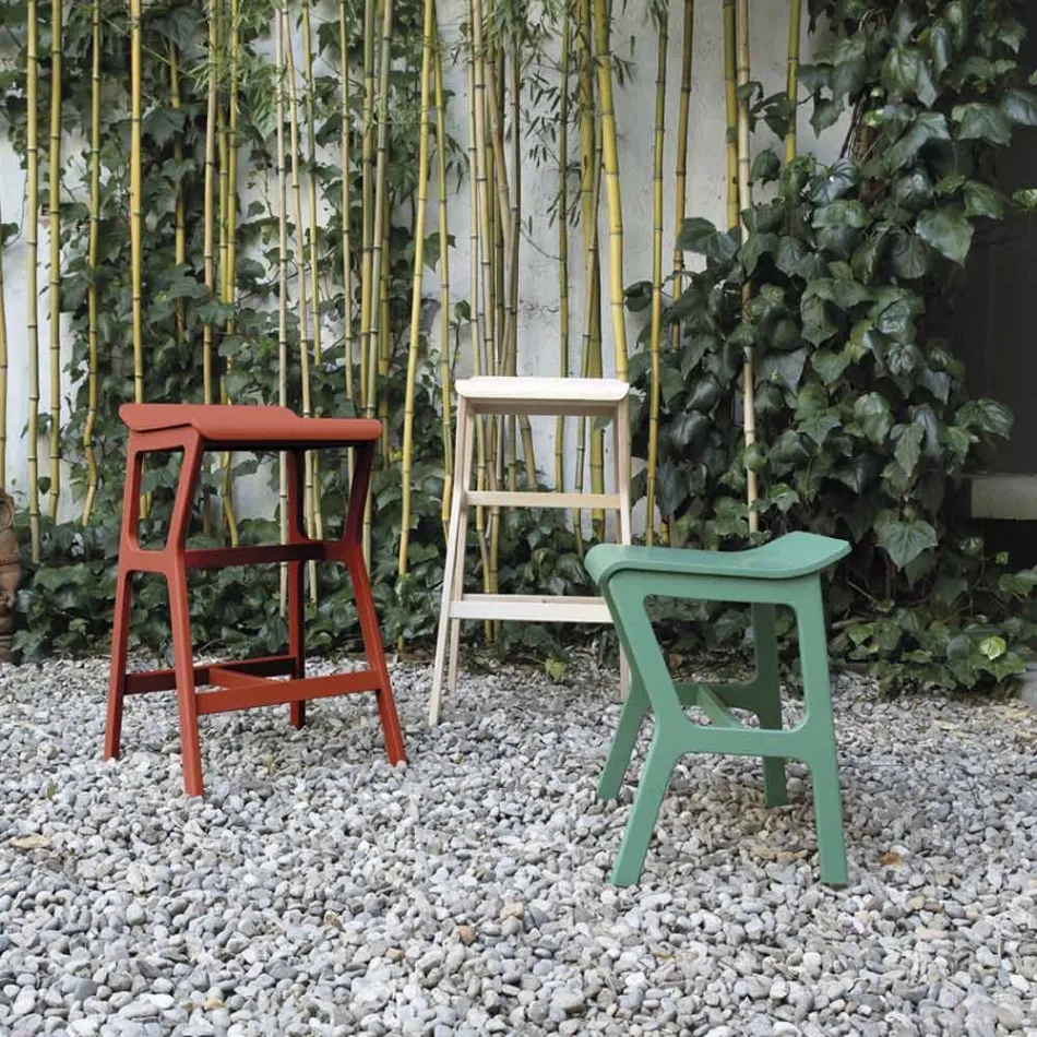 Pall med massiv bokträstruktur Tillverkad i Italien - Regensburg Viadurini