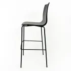 Kökspall i stål och teknopolymer Tillverkad i Italien 2 delar - Garland Viadurini